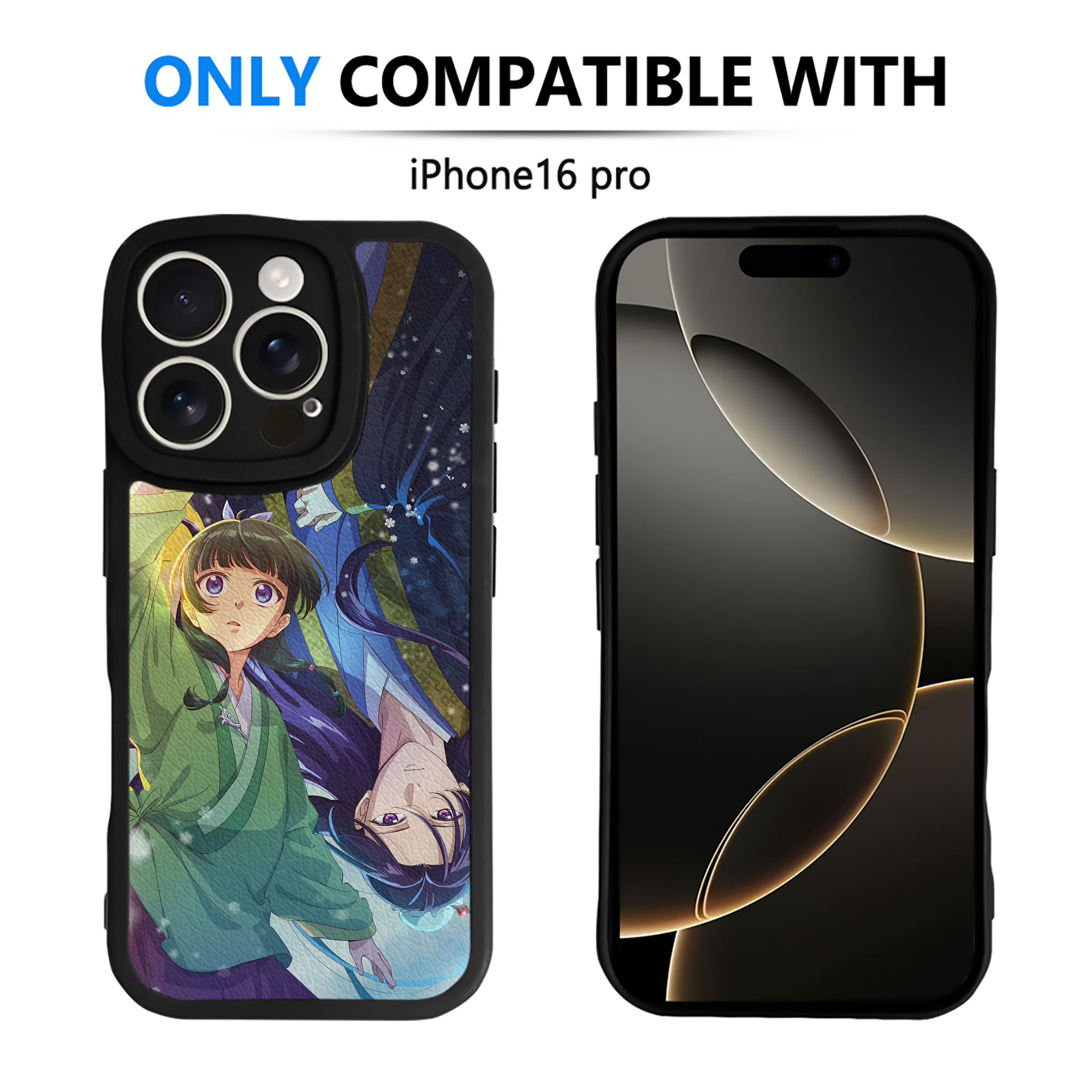 （画像用） 薬屋のひとりごと The Apothecary Diaries 【iPhone 16シリーズ対応】シリコンスマホケース（レザー調） 材質：シリコン